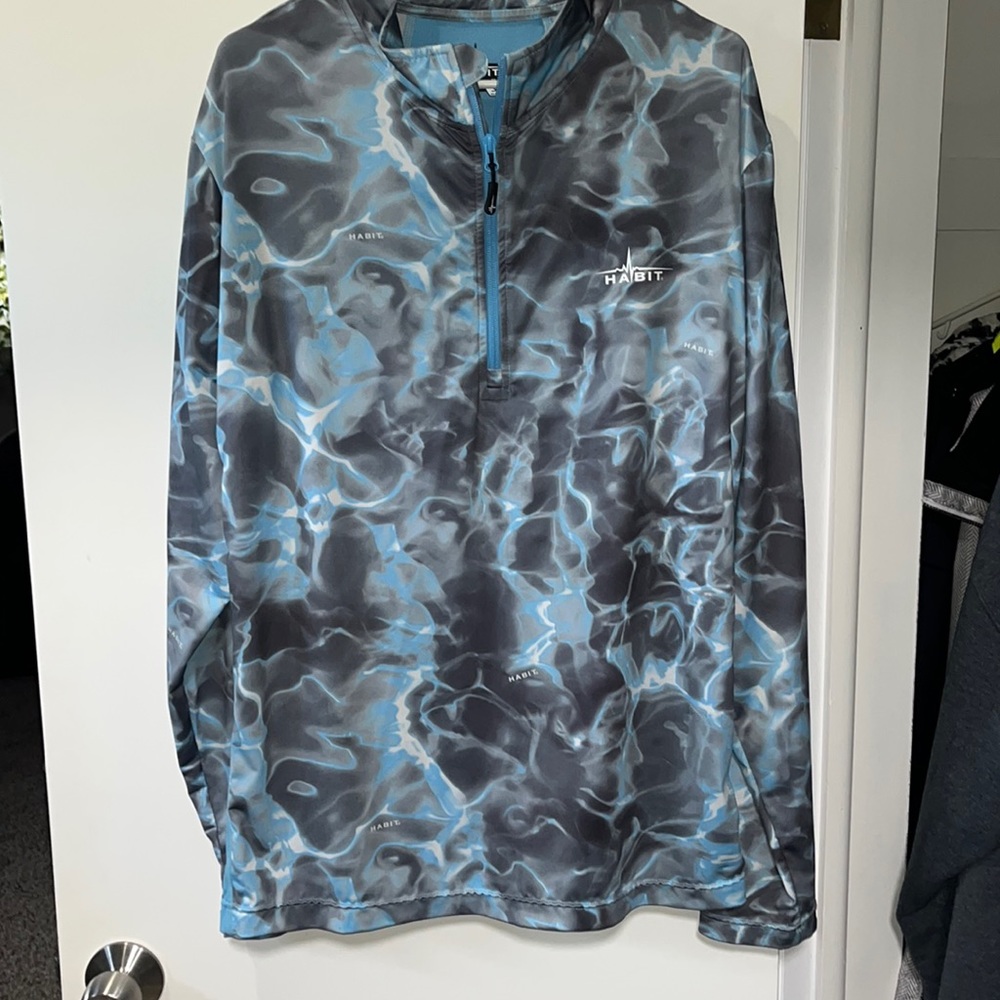 Men’s half zipper long sleeve shirt XL
